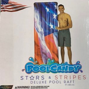 Poolcandy Stars & Stripes Deluxe pool raft
